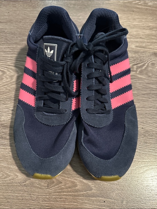 adidas Shoes - adidas Navy and Pink Women's Retro Sneakers